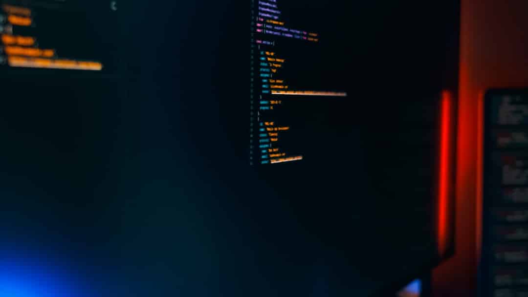 AI-powered cybersecurity - Computer screen displaying lines of code