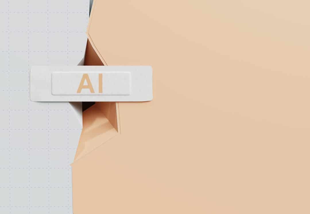 web development news April 2026 - A name tag with ai written on it