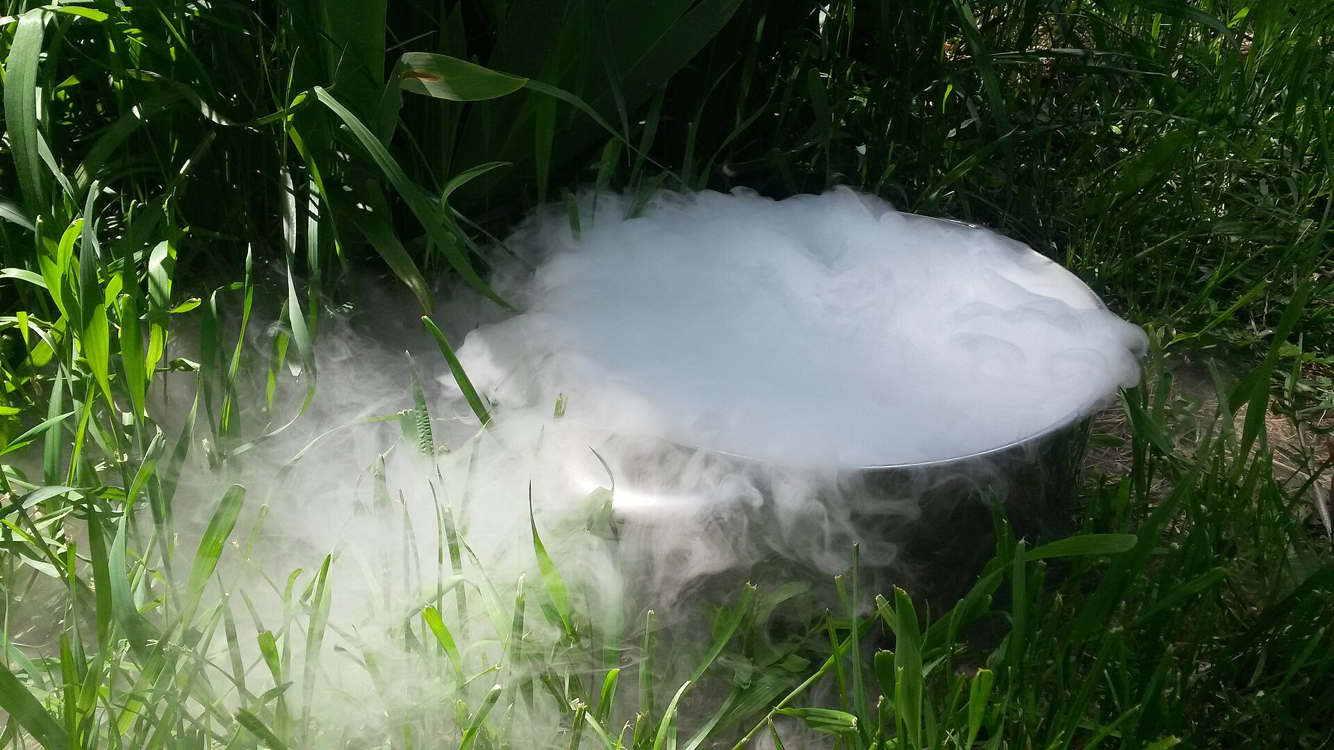 Dry ice sublimation