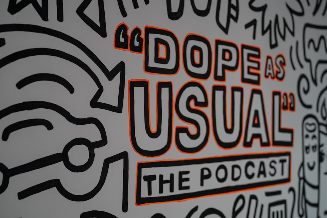 Podcast cover art in Canva